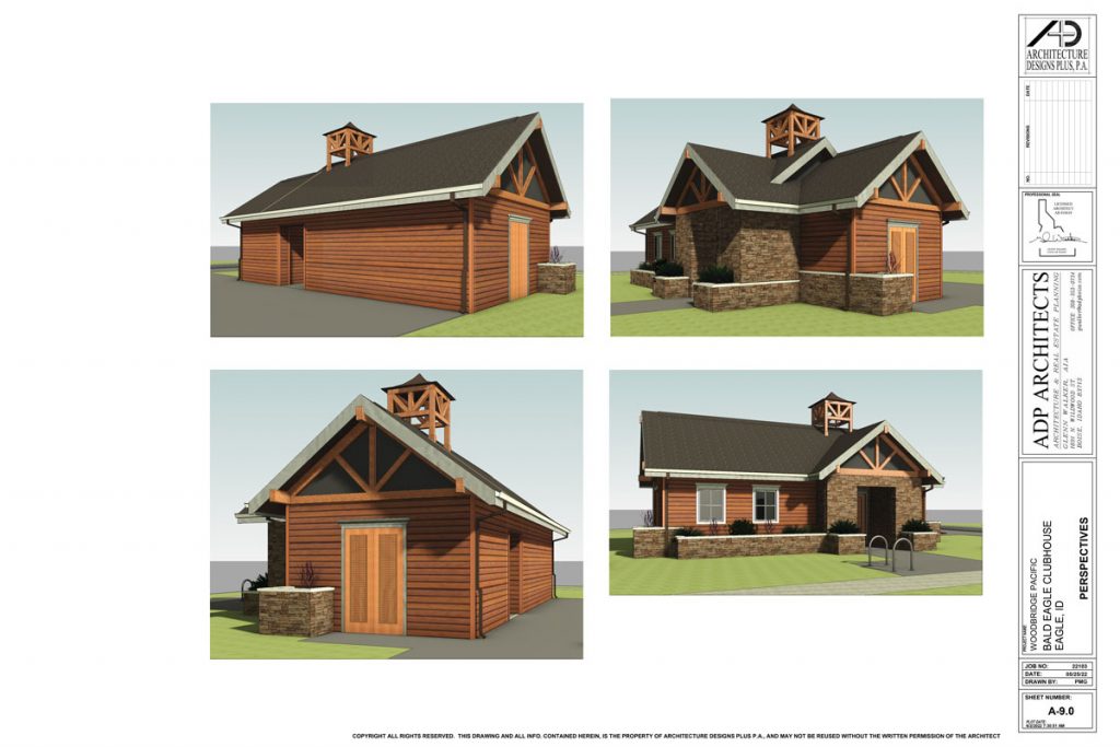 Architectural Drawing of Bald Eagle Clubhouse #13