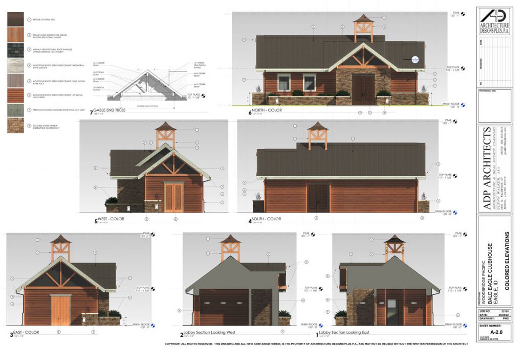 Architectural Drawing of Bald Eagle Clubhouse #8