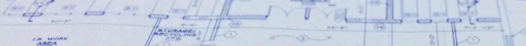 Architectural blueprint drawing